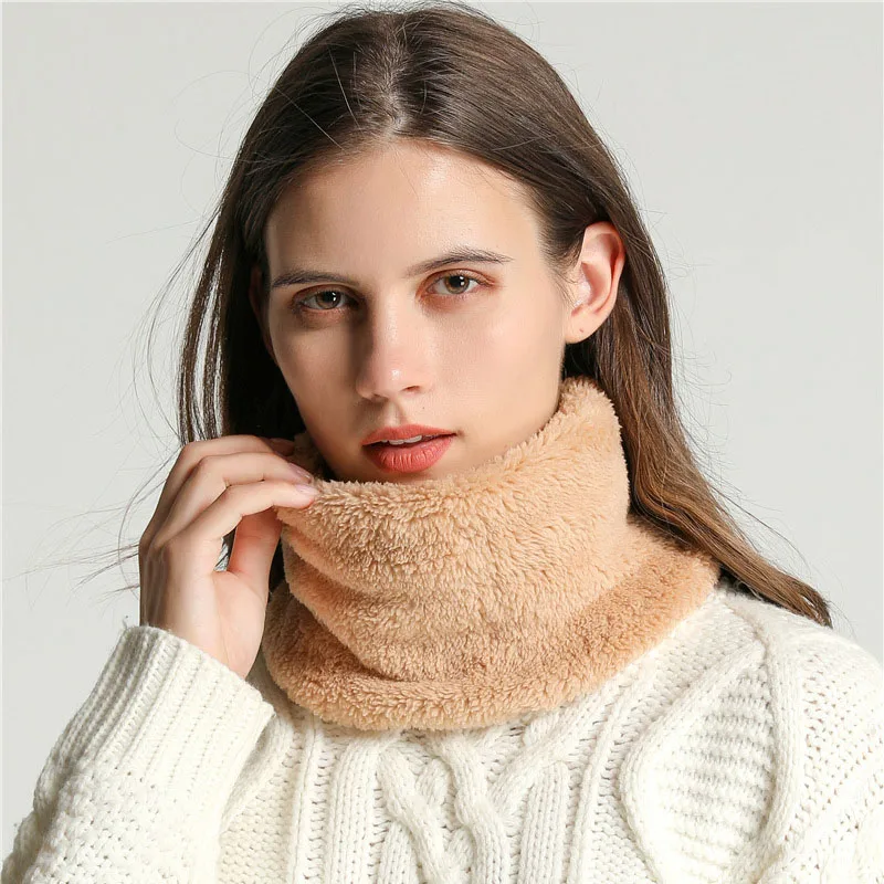 Wool Scarf Men - New Cashmere Warm Neckerchief Winter Ring