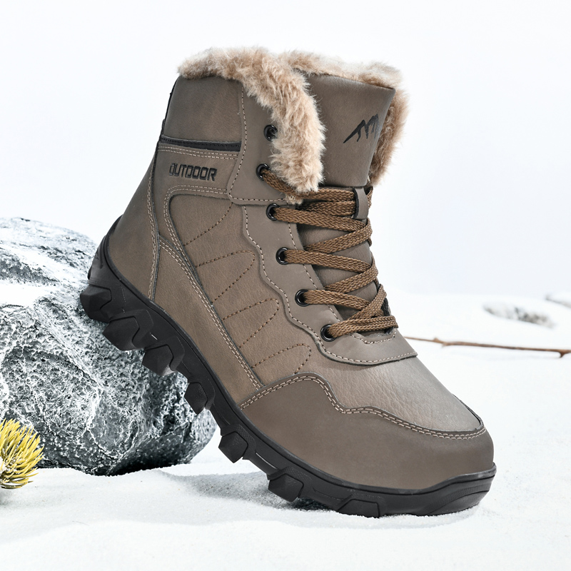 Waterproof Winter Boot - Men's Winter Boots Warm Waterproof Non-Slip