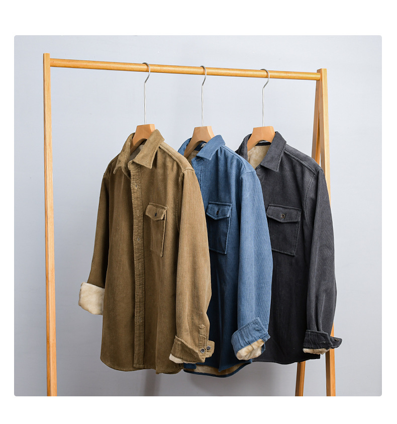 Men's Corduroy Shirt Jacket He – Flannel Shirt Lined Bewertung und Preis