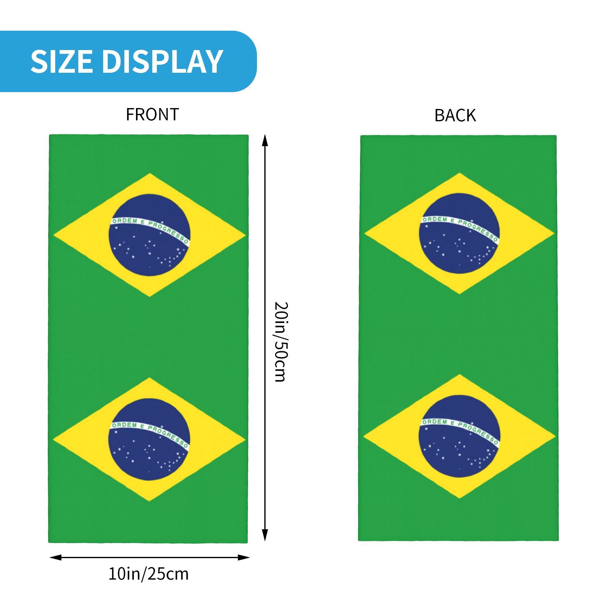 Custom Brazil Flag Bandana Nec – Neck Gaiter Fleece Bewertung und Preis