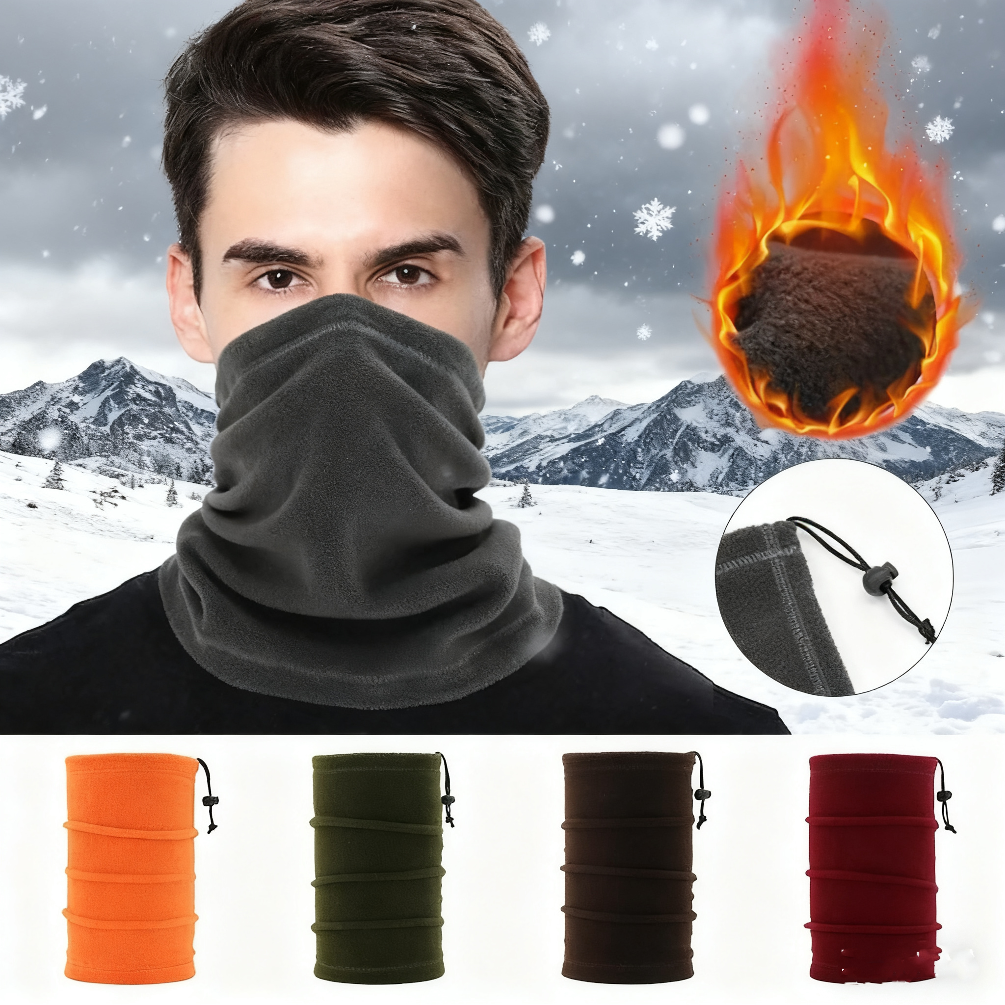Winter Face Cover Neck Gaiter  – Neck Gaiter Fleece Bewertung und Preis