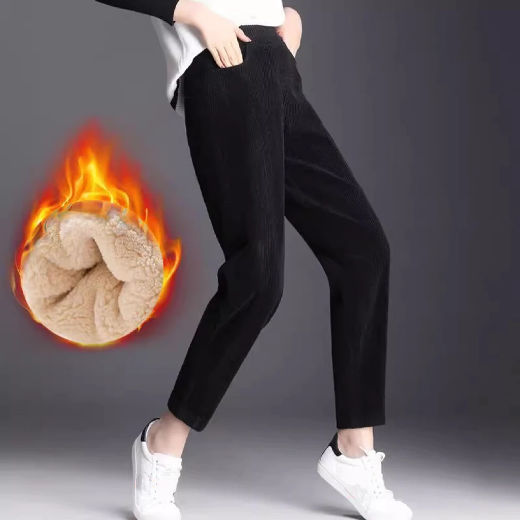 1pcs Women Autumn Winter Plush – Corduroy Pant Warm Bewertung und Preis
