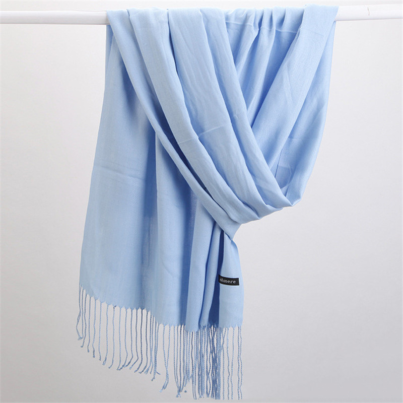 Fashion Solid Color 2023 Women – Cashmere Pashmina Wrap Bewertung und Preis