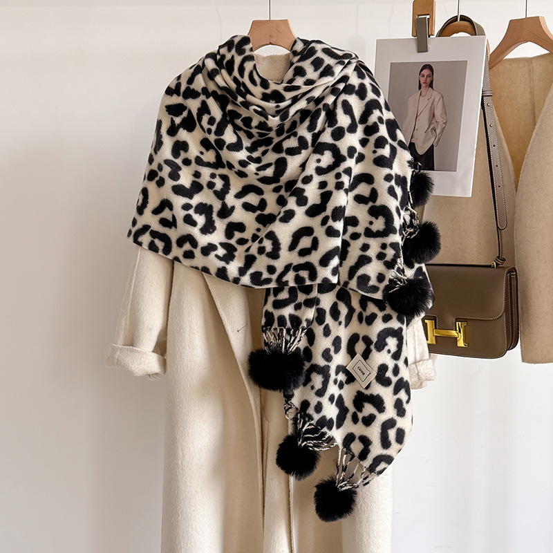 New Luxury Winter Leopard Two- – Cashmere Pashmina Wrap Bewertung und Preis