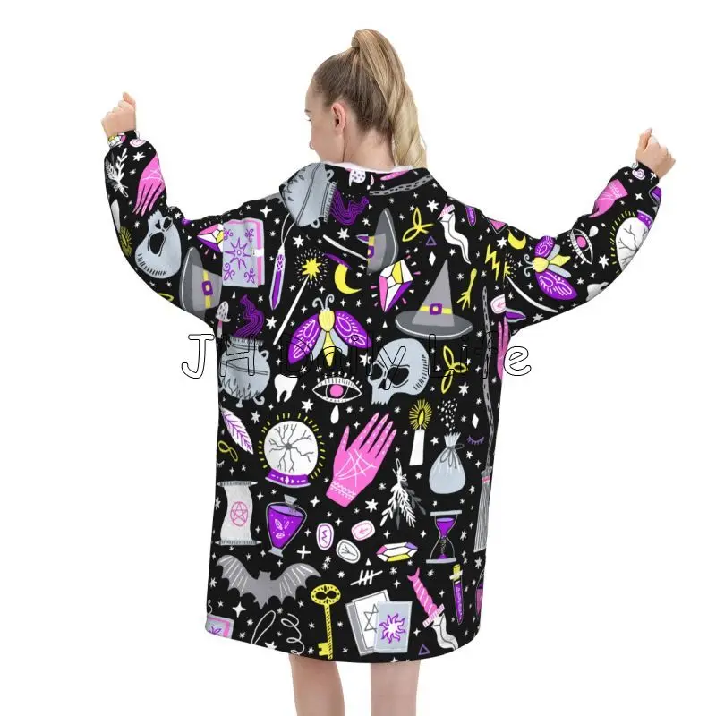 Magic Witchy Goth Oversized Bl – Sherpa Hoodie Fleece Bewertung und Preis