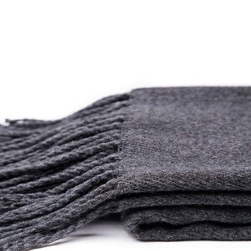 Autumn And Winter Solid Color  – Wool Scarf Men Bewertung und Preis