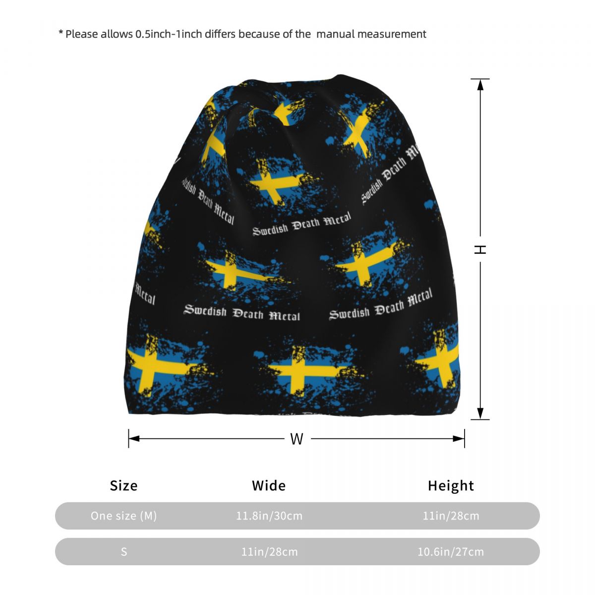 Swedish Death Metal Band Black – Knit Beanie Hat Warm Bewertung und Preis