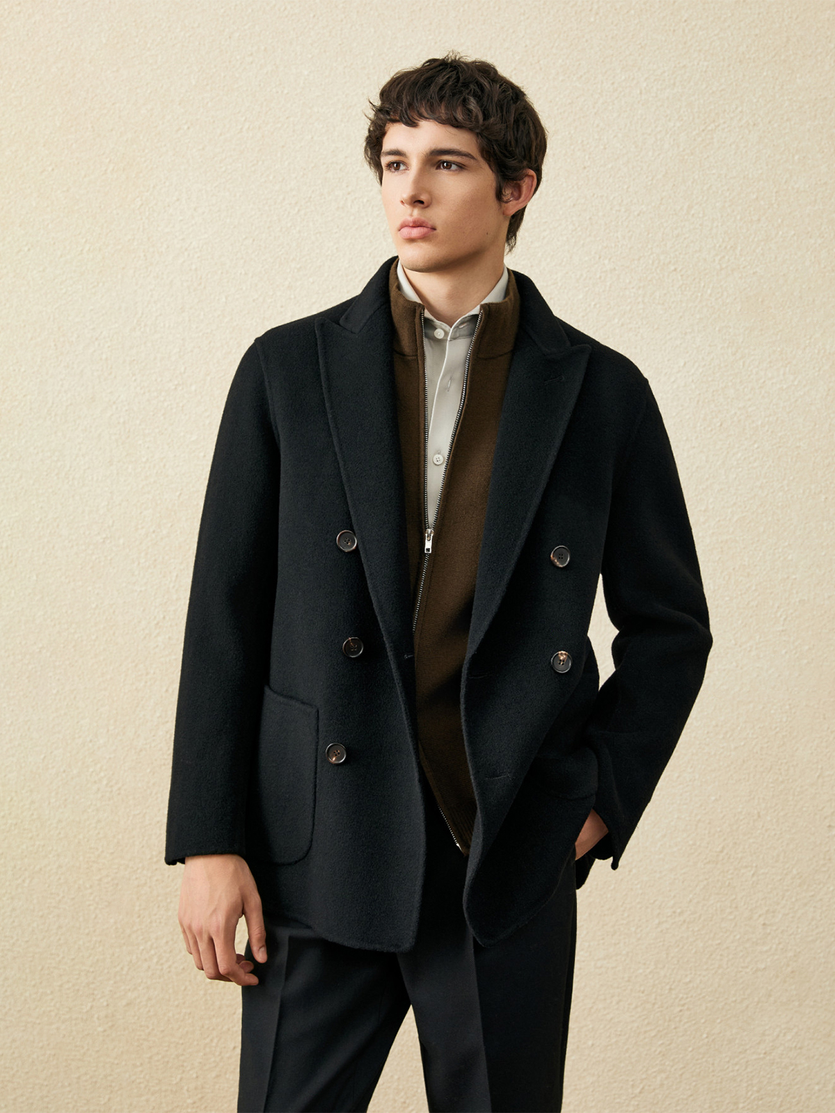 Men‘s 100% Wool Short Coat | B – Wool Coat Peacoat Bewertung und Preis