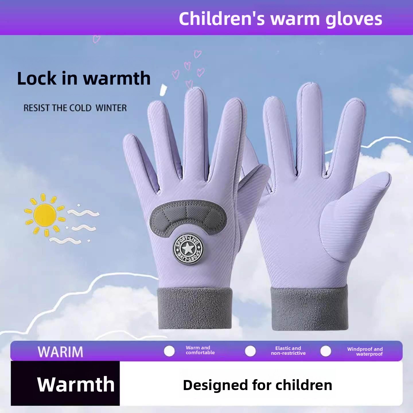 Children's Ski Gloves Winter W – Snow Glove Insulated Bewertung und Preis