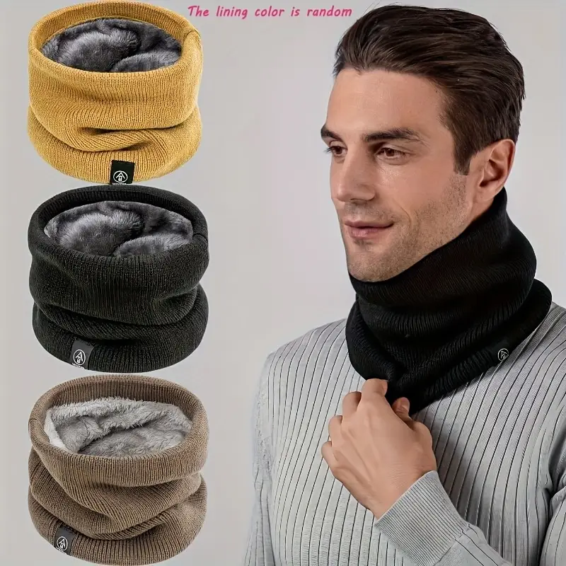 Warm Knitted Scarf Thickened P – Neck Gaiter Fleece Bewertung und Preis