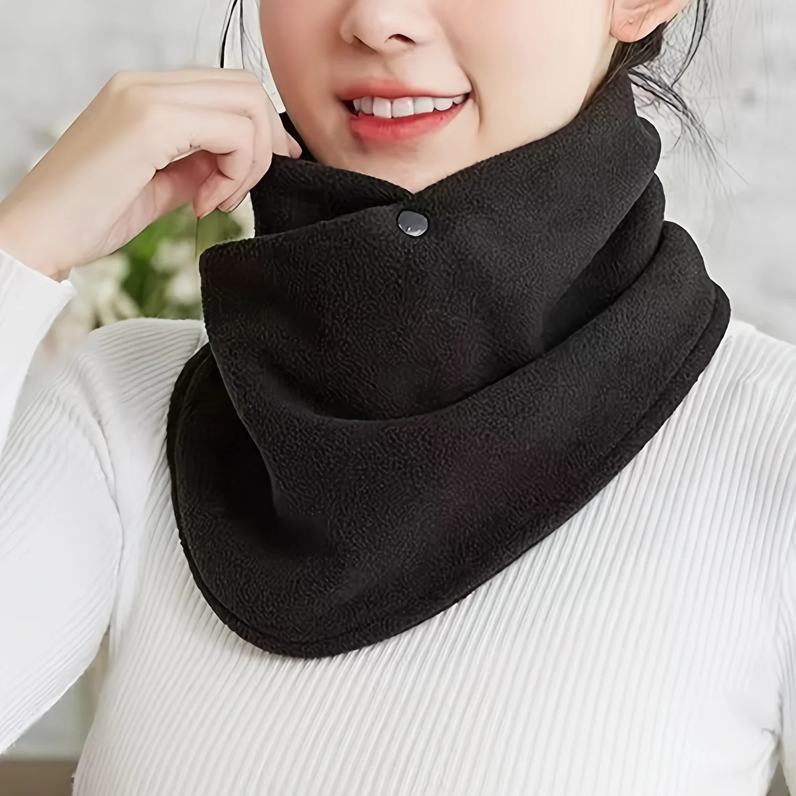 Classic Solid Color Snap Neck  – Neck Gaiter Fleece Bewertung und Preis