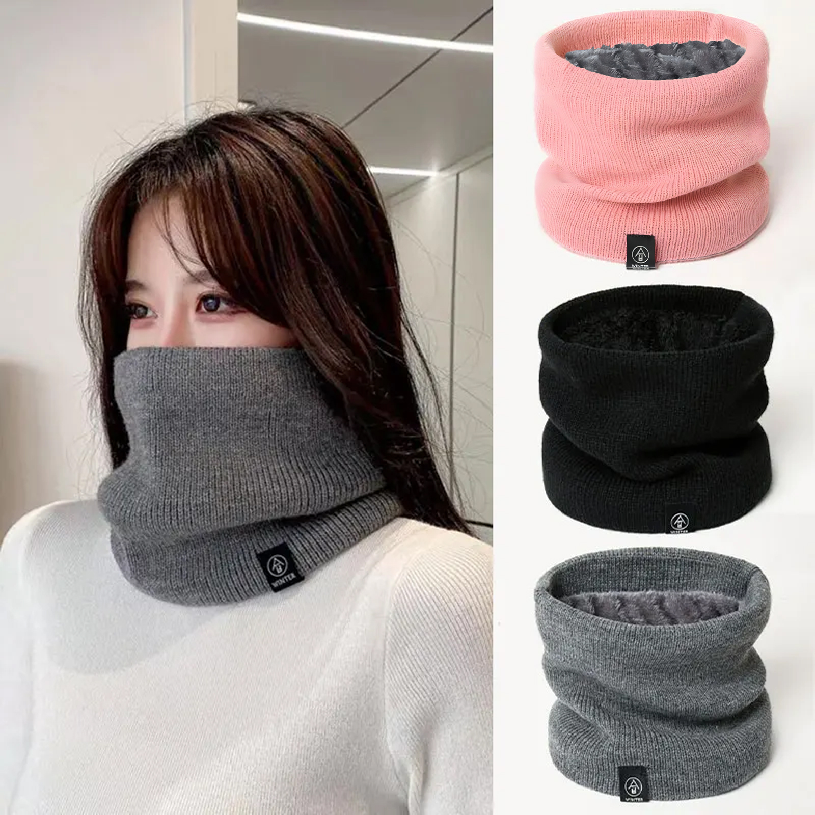 Fashion Women Knitted Scarf So – Wool Scarf Men Bewertung und Preis