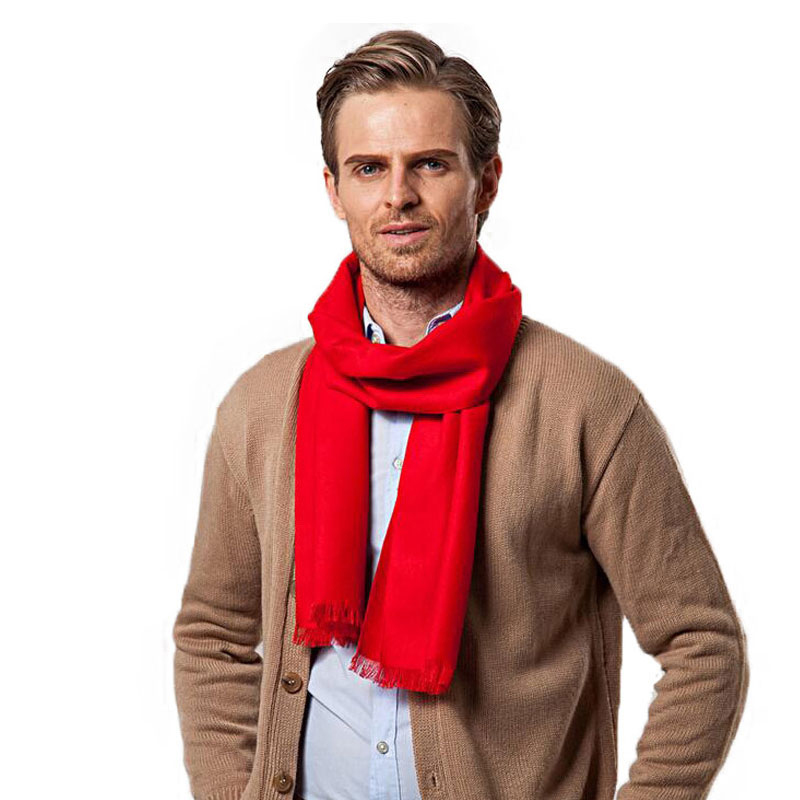 Fashion Winter Solid Color Men – Wool Scarf Men Bewertung und Preis