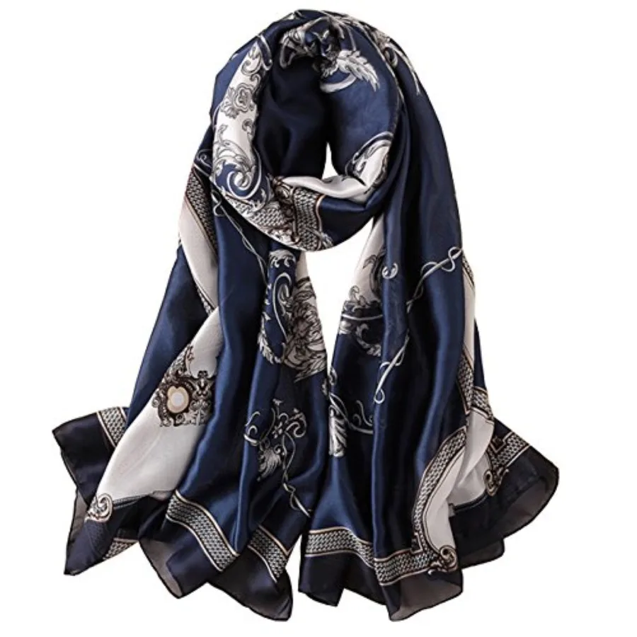 Silk Scarf Mulberry Silk Fashi – Shawl Wrap Winter Bewertung und Preis