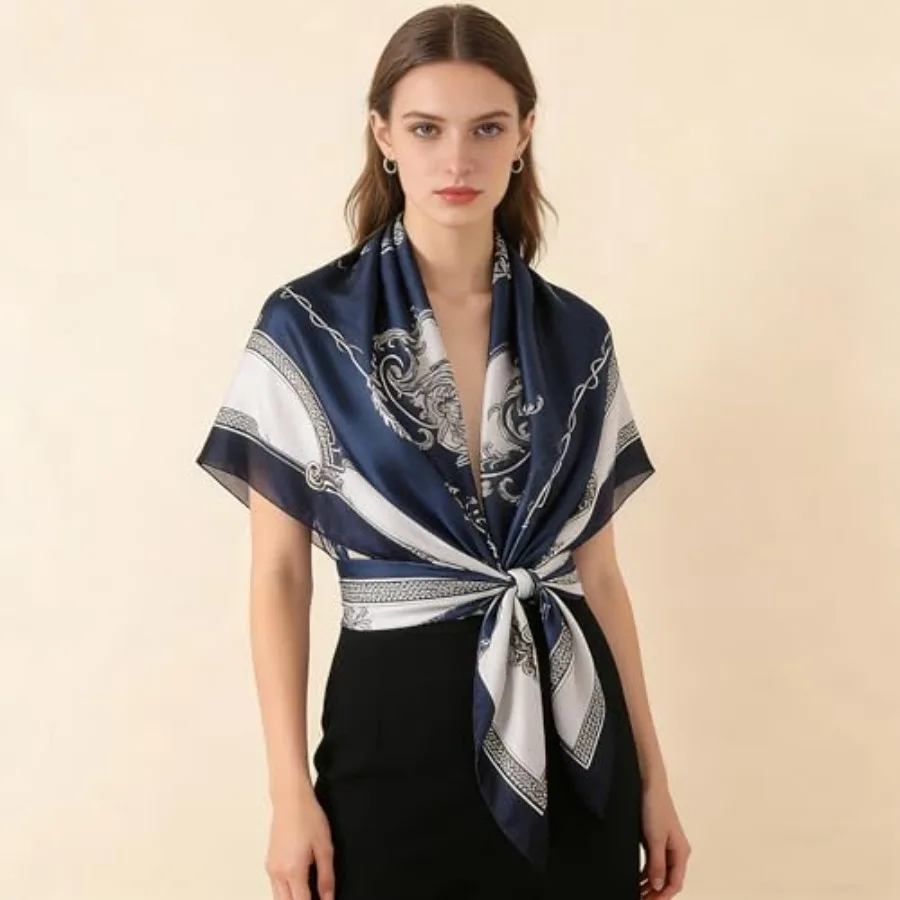 Silk Scarf Mulberry Silk Fashi – Shawl Wrap Winter Bewertung und Preis