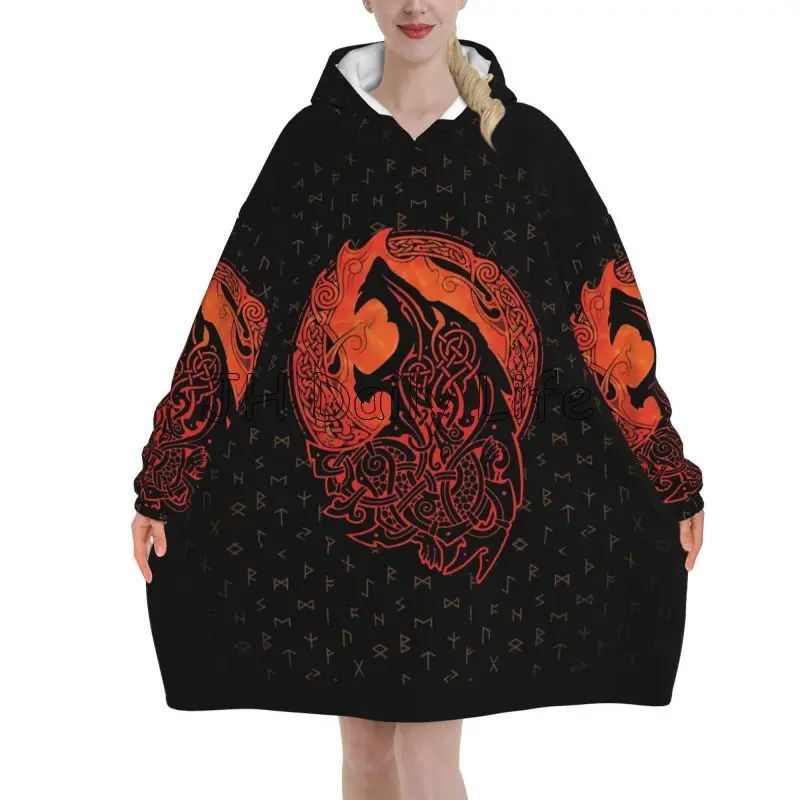 Viking Wolf Knot Fenrir Wearab – Sherpa Hoodie Fleece Bewertung und Preis