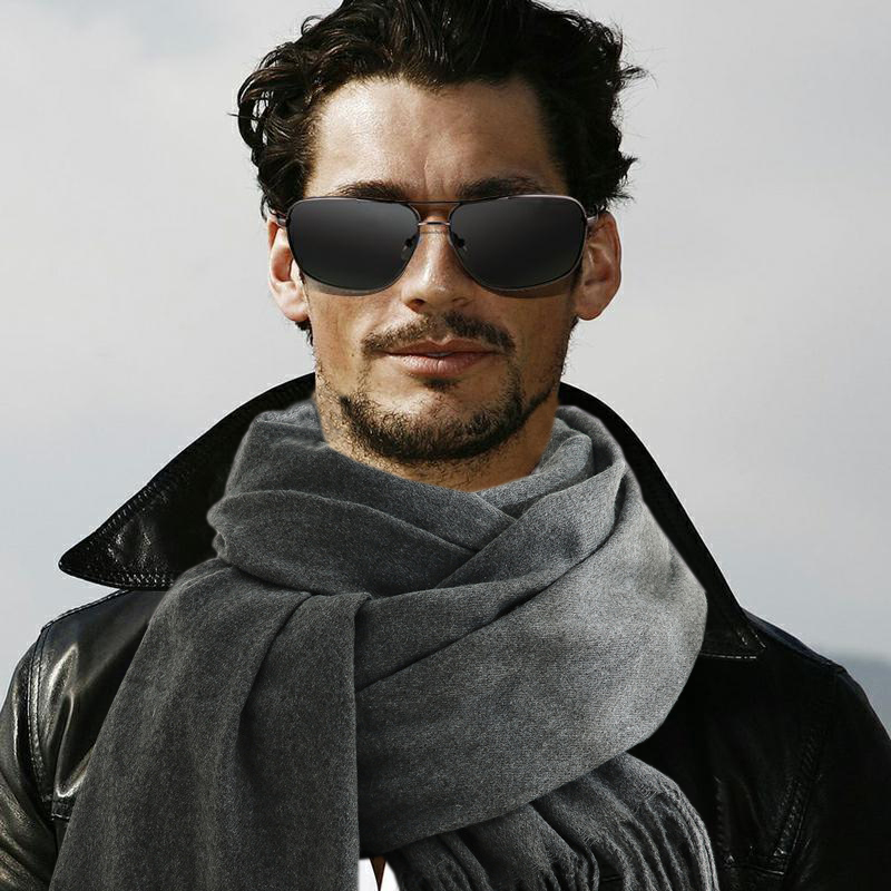 Fashion Scarf Man Winter Warm  – Wool Scarf Men Bewertung und Preis