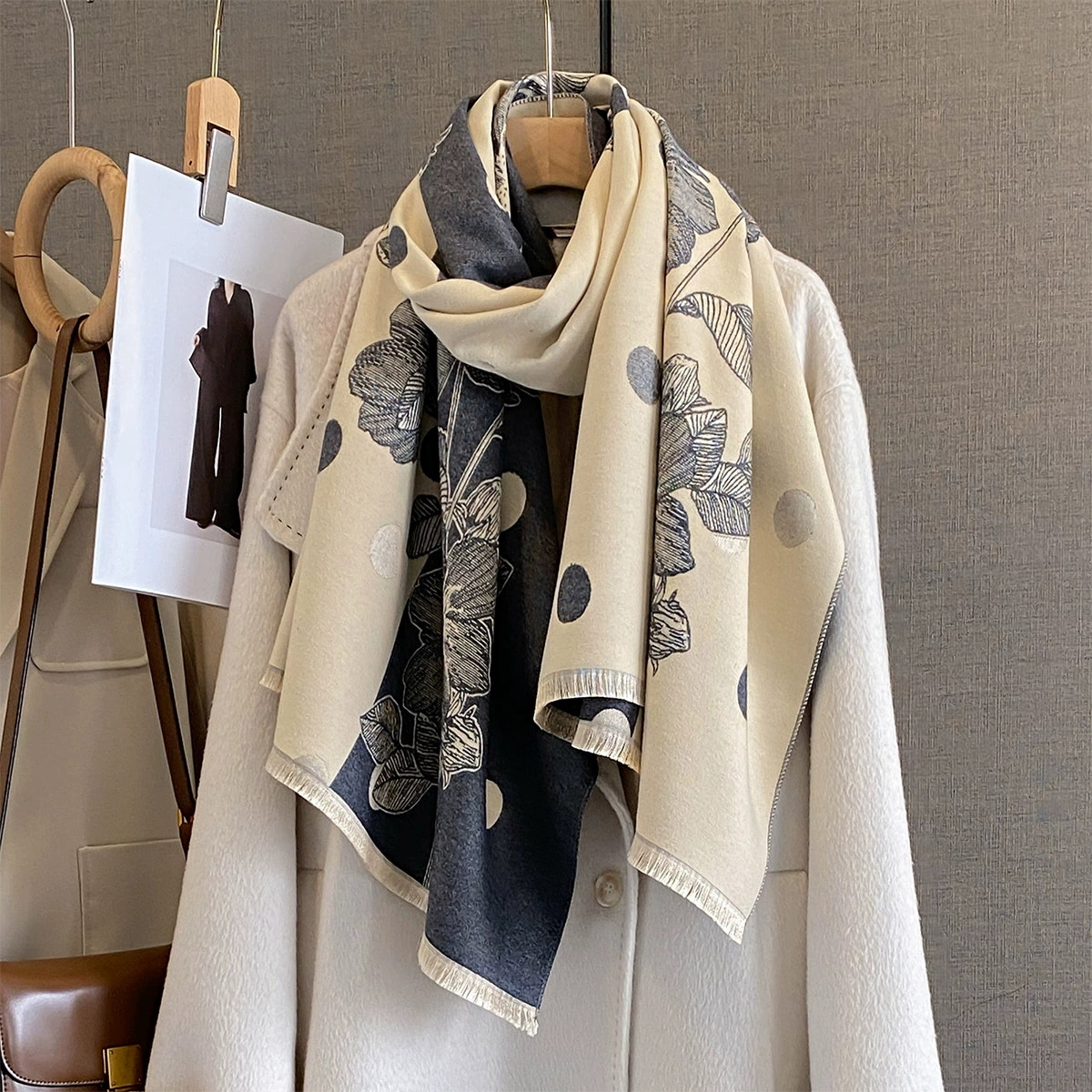 2025 Women Thicken Luxury Wint – Cashmere Pashmina Wrap Bewertung und Preis