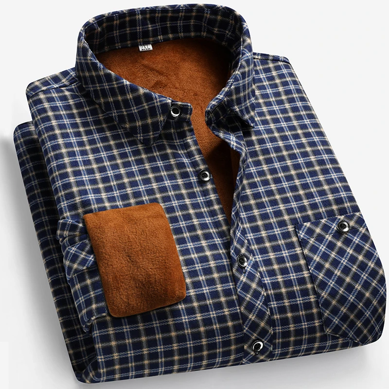 2026 Autumn and Winter Men's F – Flannel Shirt Lined Bewertung und Preis