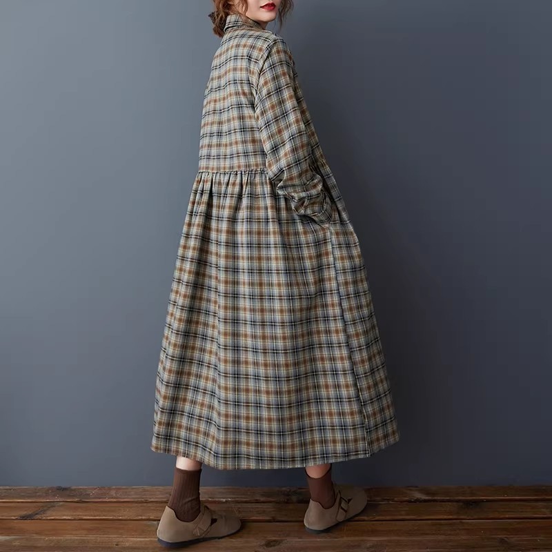 Korean Loose Retro Plaid Shirt – Flannel Shirt Lined Bewertung und Preis