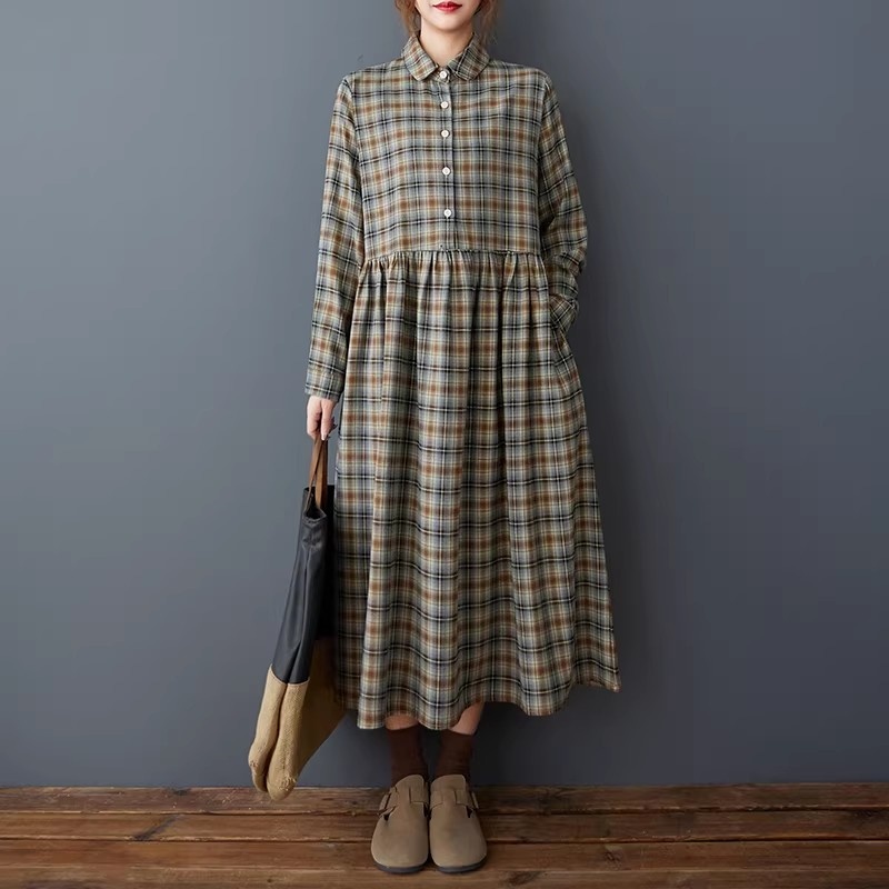 Korean Loose Retro Plaid Shirt – Flannel Shirt Lined Bewertung und Preis