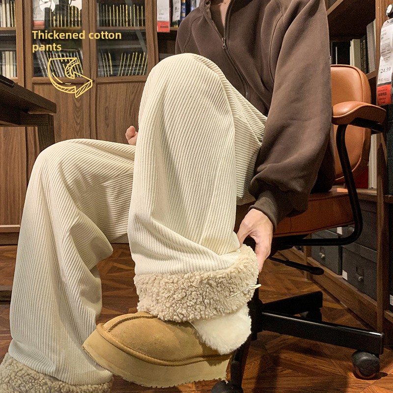 Men's Thickened Fleece Lined C – Corduroy Pant Warm Bewertung und Preis