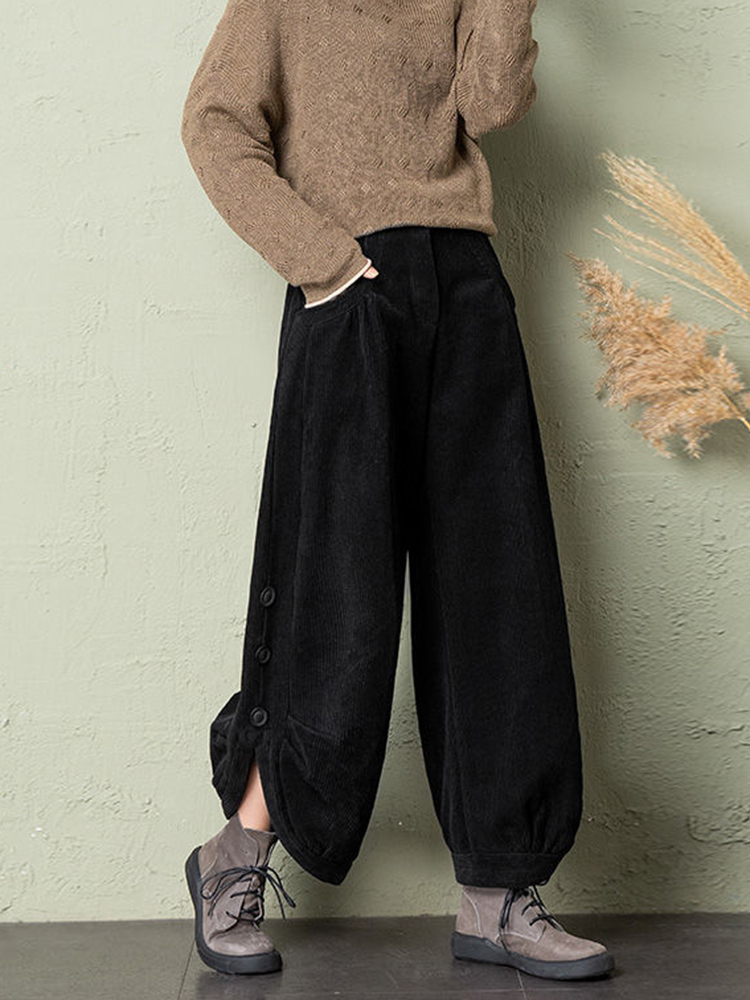 Korean Corduroy Women Pants Fa – Corduroy Pant Warm Bewertung und Preis