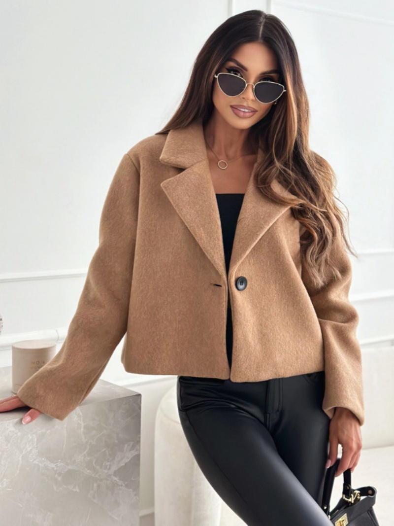 Cropped Trench Coat for Women  – Wool Coat Peacoat Bewertung und Preis