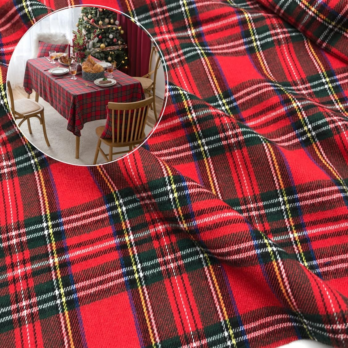Christmas Plaid Fabric for DIY – Flannel Shirt Lined Bewertung und Preis