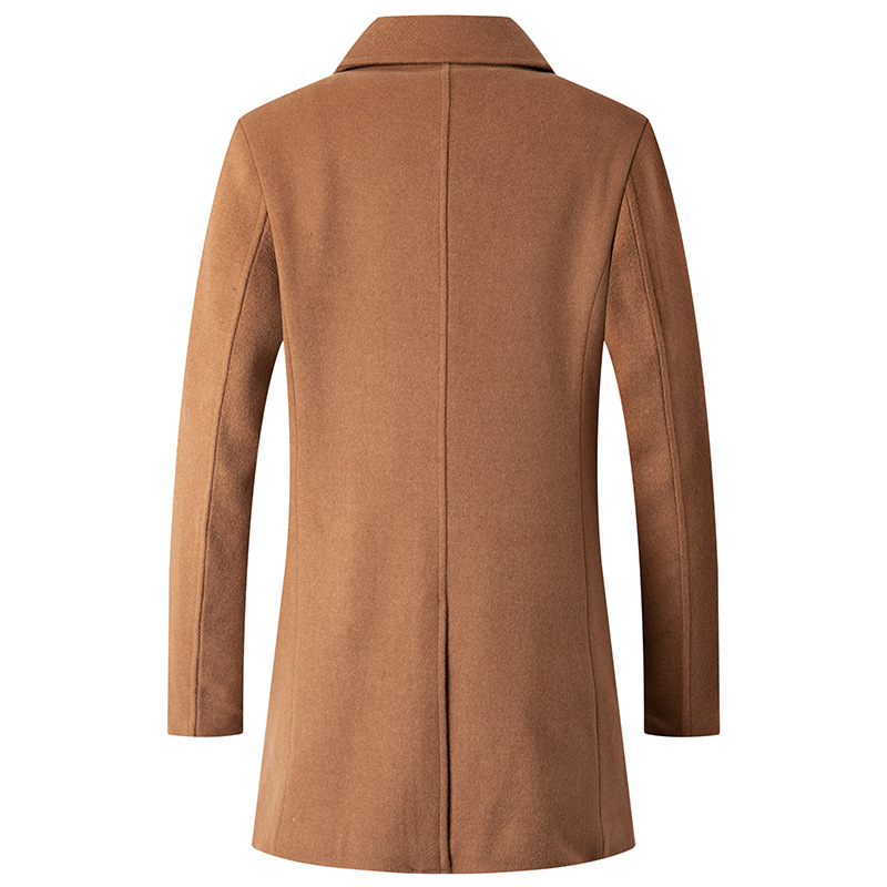 Double Breasted Coat Men Peaco – Wool Coat Peacoat Bewertung und Preis