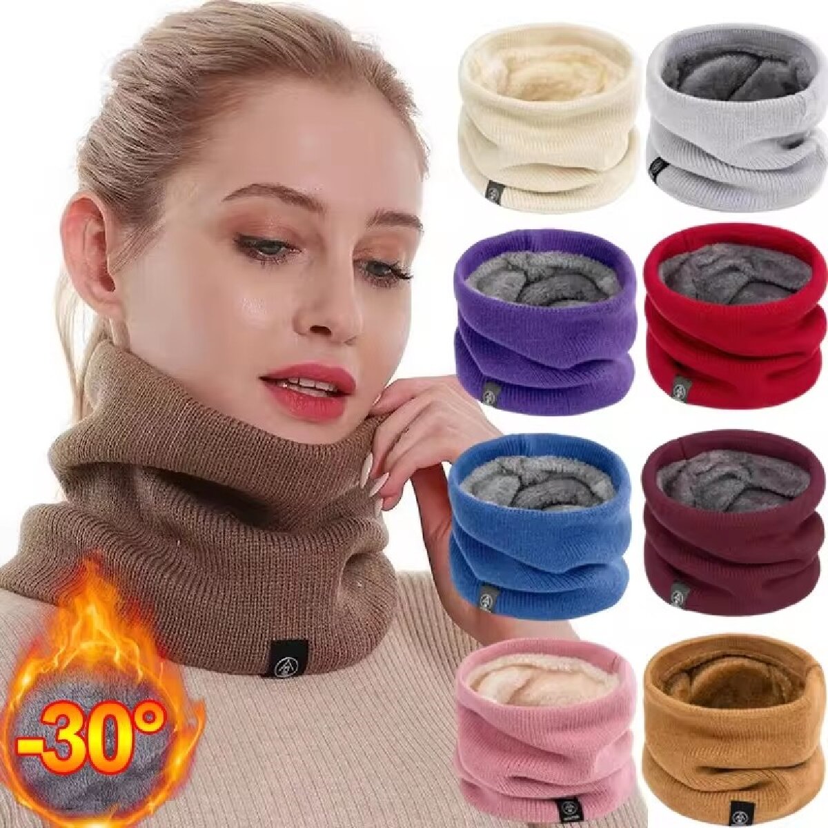 Solid Winter Plush Muffler Woo – Winter Headband Fleece Bewertung und Preis