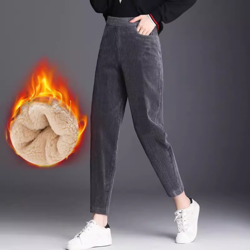 1pcs Women Autumn Winter Plush – Corduroy Pant Warm Bewertung und Preis